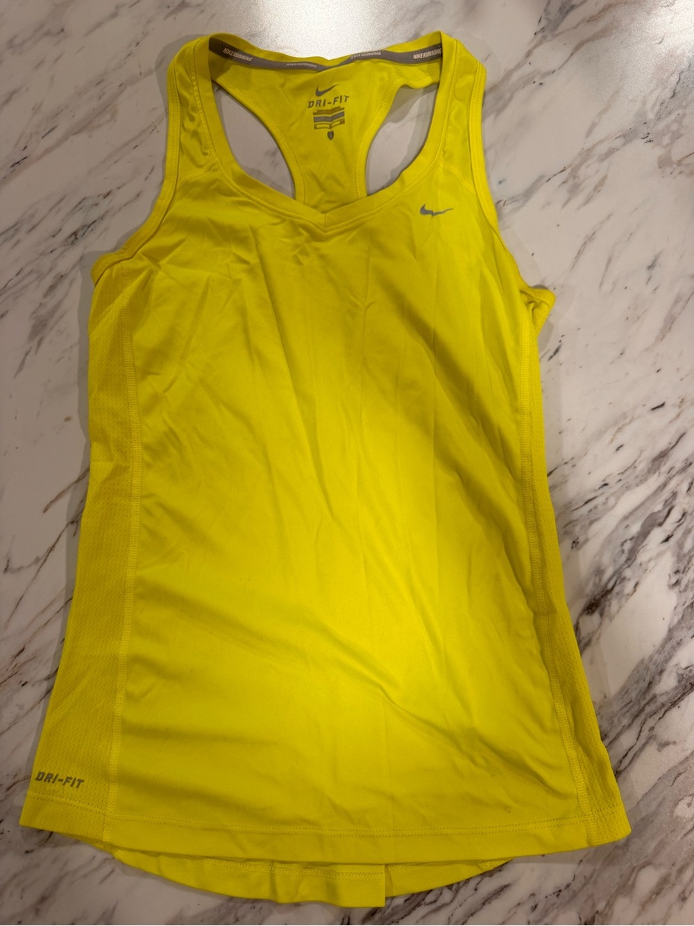 Nike Neon Yellow Dri-FIT Racerback Tank